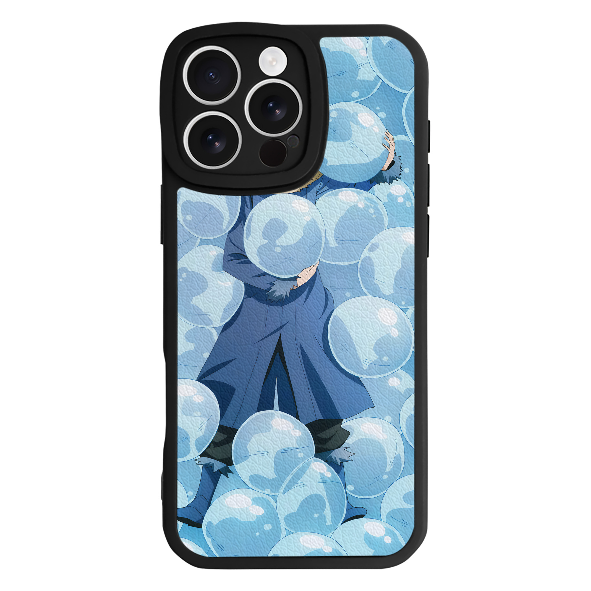 （画像用） 転スラ Regarding Reincarnated to Slime 【iPhone 16シリーズ対応】シリコンスマホケース（レザー調） 材質：シリコン